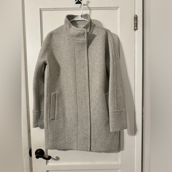 Jcrew Women’s Grey Coat size 8 - Picture 1 of 6